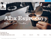 Tablet Screenshot of albaespresso.com